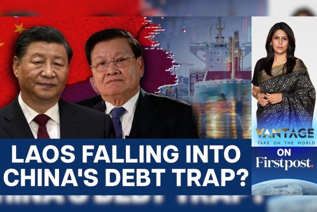 Laos Imf Debt Crisis Aid Laotian finance minister Sonexay Siphandone speaking at a press conference about the country's debt restructuring and IMF assistance package.