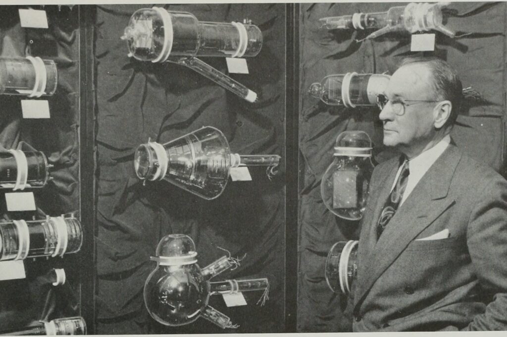 Early cathode-ray tube experiments led to electronic television imaging