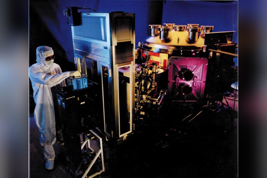 Extreme Ultraviolet Lithography Machine Working On A Se